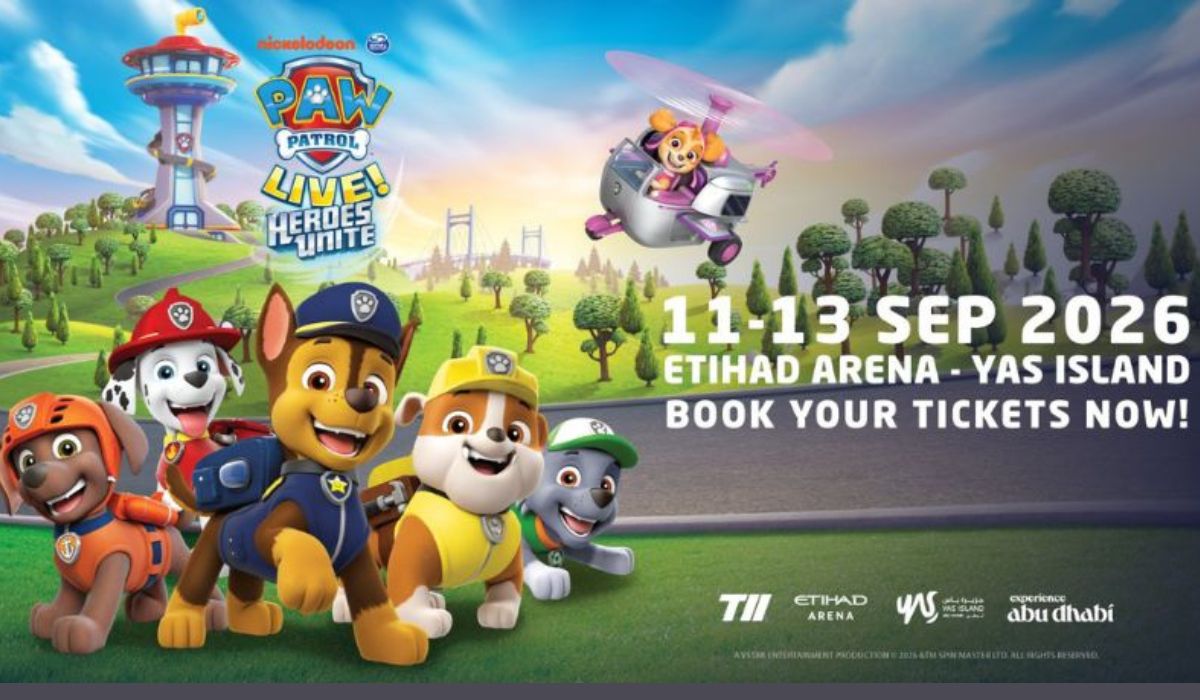Book Etihad Arena Tickets on Q-Tickets: PAW Patrol Live Comes to Abu Dhabi This September